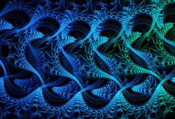 Wall Mural - Abstract color dynamic background with lighting effect. Fractal art