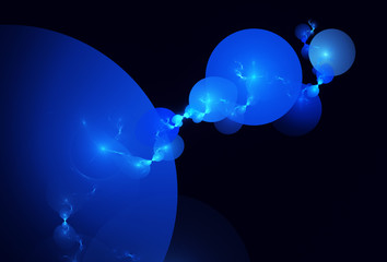 Wall Mural - Abstract color dynamic background with lighting effect. Fractal art