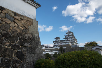 Poster - Beautiful white Himeji Castle in autumn season in Hyogo Prefecture, Japan