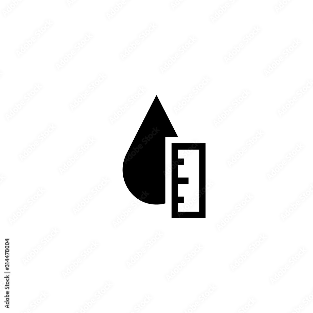 Water level sensor icon. Clipart image isolated on white background ...