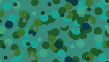A Seamless Vector Abstract Green Bubbling Mixture Pattern. Surface Print Design.