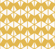 © Olgastocker - Vector geometric triangles seamless pattern. Stylish colorful yellow and white background texture. Abstract ornament with triangular shapes, rhombuses, grid, net, lattice. Simple repeating design