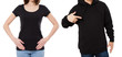 © paulcannoby - Body in empty t-shirt and hoodie close up mock up isolated front view