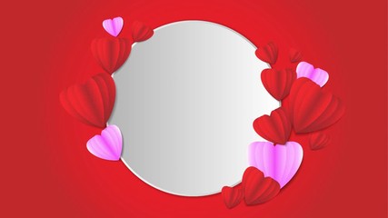 Wall Mural - love background motion graphics animation