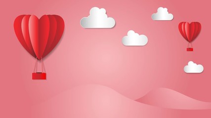 Wall Mural - love background motion graphics animation