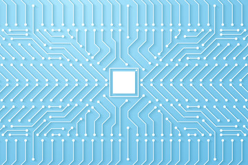 Wall Mural - Abstract Technology Background, circuit board pattern