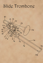 Patent Diagram For Slide Trombone