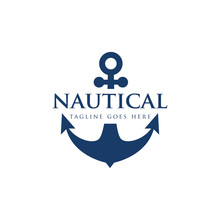 Nautical Marine Logo Icon Vector Template
