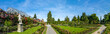 Rosengarten und Palmenhaus, Insel Mainau, Bodensee, Deutschland 