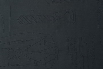 Fabric texture drawing on fabric