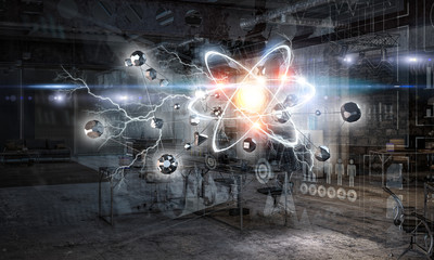 Wall Mural - astronomy concept backdrop . mixed media