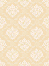 Gorgeous And Retro Design Damask Pattern Background Material, Yellow, Graphic Material, Vector Data