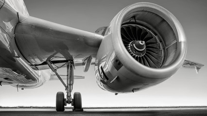 Wall Mural - jet engine of an modern airliner