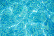 Bright Blue Bottom Of Swimming Pool