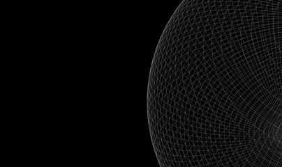 Wall Mural - creative geometric render lines background