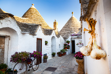 traditional trulli houses in Alberobello