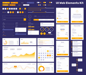 Wall Mural - big, huge, enhanced ui kit for web design