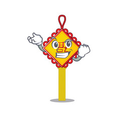 Sticker - Happy confident Successful chinese knot cartoon character style