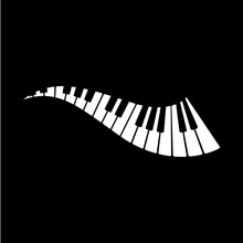 Keyboard Piano Vector Musical Instrument Illustration Design