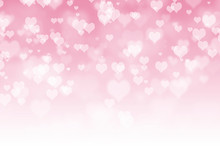 Valentines Day Abstract Background With Hearts, Women's Day Love Gradient