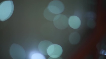 lights of garlands in the form of bokeh