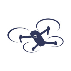 drone sky vision photography logo icon vector