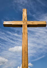 old wooden Catholic cross