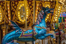 Hyde Park, London, UK 5th January, 2020. A Carousel, Round About, Also Known As A Merry Go Round