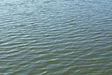 water rippled and flowing on river