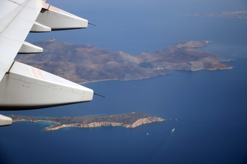 Canvas Print - Flug über die Ägäis