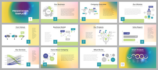 Wall Mural - Business presentation templates