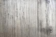 Gray Wood Texture Background, Top View Of Wooden Table