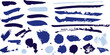 © Jamie Soon - Vector blue artistic paint brush strokes and paint blob splatter elements. Suitable for your graphic design projects.
