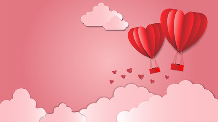 Wall Mural - love background design. 3D vector illustration