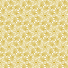 Vector Seamless Floral Antique Greek Gold Pattern 9