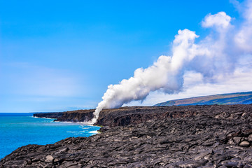 Wall Mural - Rising volcanic steam