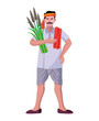 © movinglines.studio - indian farmer standing vector