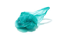 Crumpled Plastic Bag On A White Isolated Background