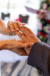 © Kathy - bride and groom holding hands