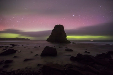 Wall Mural - Southern Aurora Australis in Tasmania beach