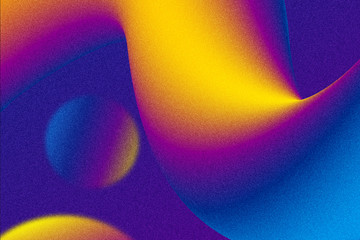 Wall Mural - 3D colorful fluid gradient poster abstract background.