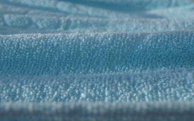 Wall Mural - The surface of the blue fabric that is exposed to sunlight.