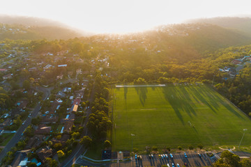 Wall Mural - Sports ground playing field in Sydney, Mount Colah