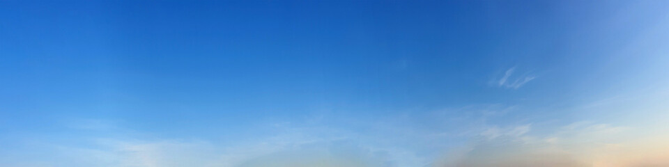Wall Mural - panorama sky with cloud on a sunny day. beautiful cirrus cloud. panoramic image.
