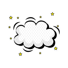 Wall Mural - cloud pop art style icon vector illustration design