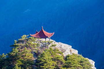 Poster - traditional pavilion in mount lu