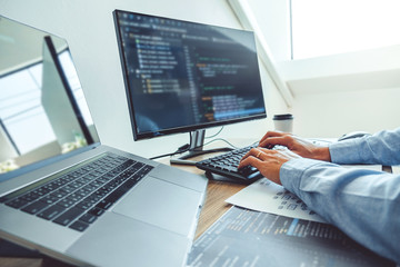 developing programmer development website design and coding technologies working in software company