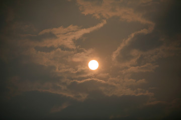 Canvas Print - Clouds and Sun