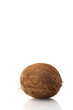 Tropical fruit coconut on white background. summer
