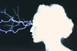 © primipil - Woman with lightning from eyes.